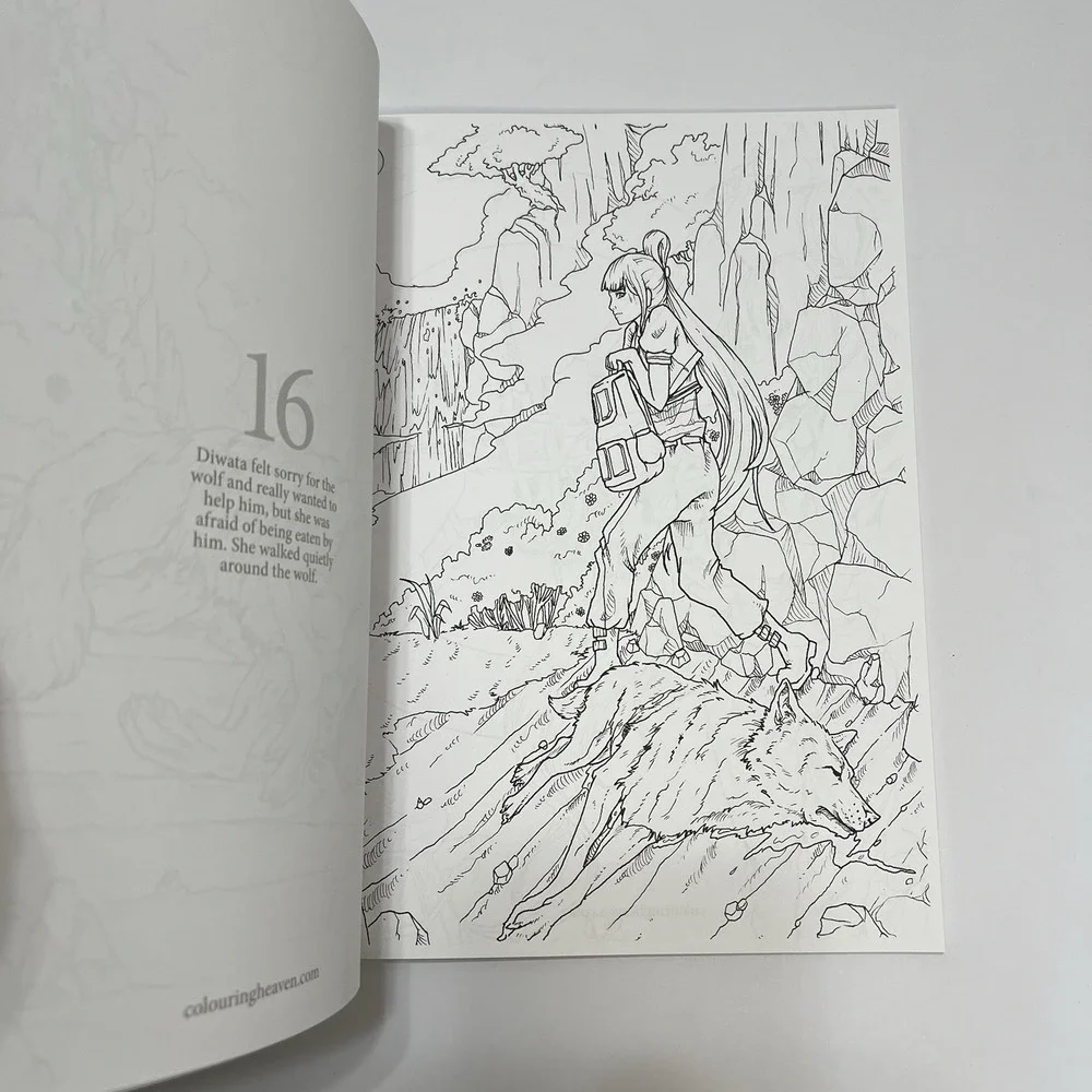 Colouring Heaven Adult Coloring Book ‎ A Colourful Adventure Storybook #76